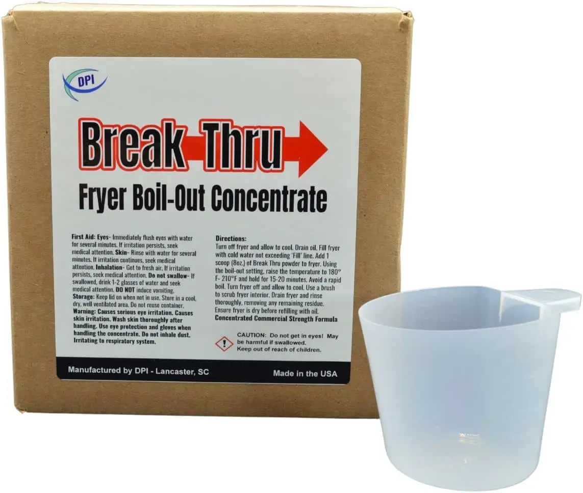 

Deep Fryer Cleaner Powder, Removes Grease & Carbon, 26 Uses, Scope Included