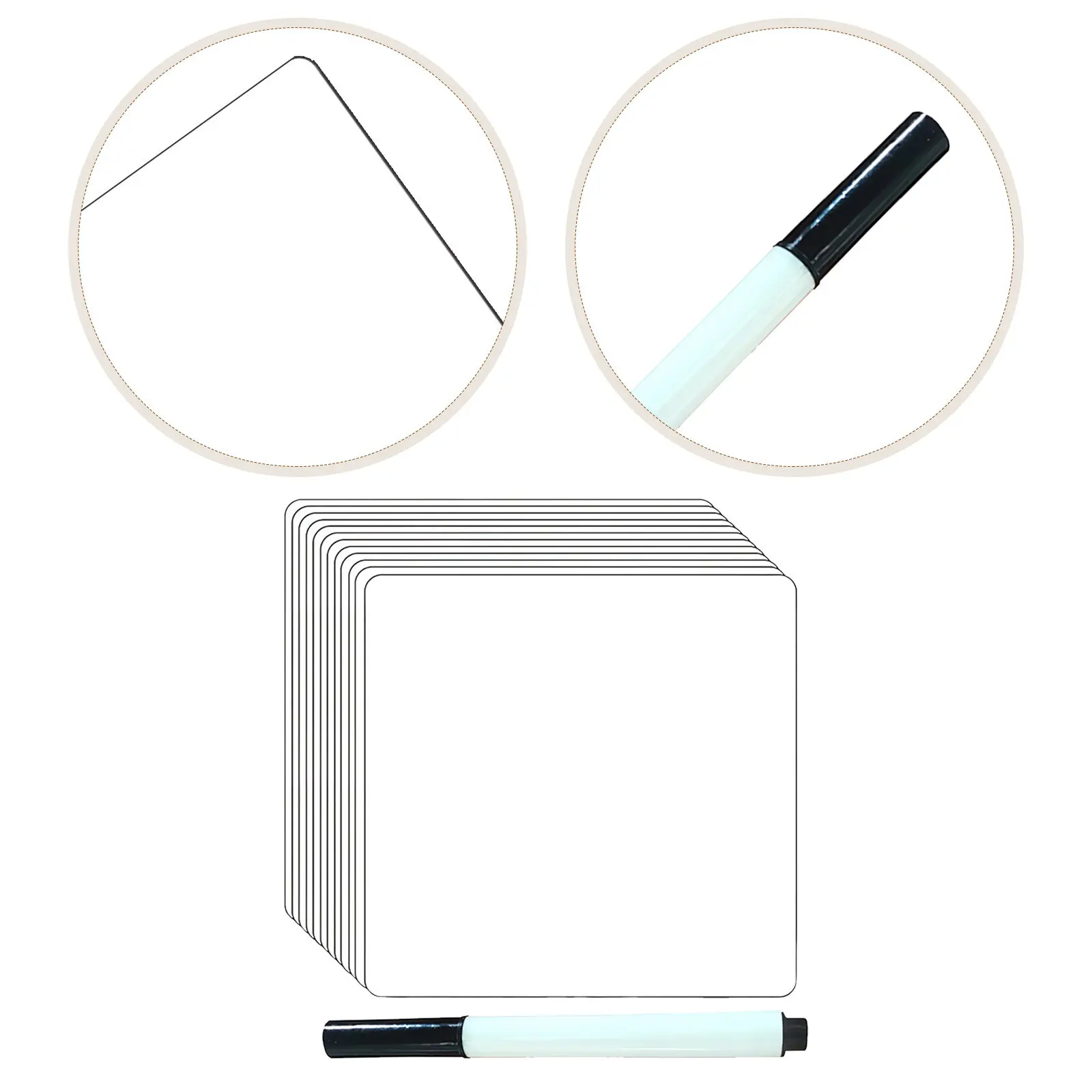 12Pcs Whiteboard Stickers Dry Erase Reusable Removable Labels DIY Decals Washable to Do List Creative Brainstorming