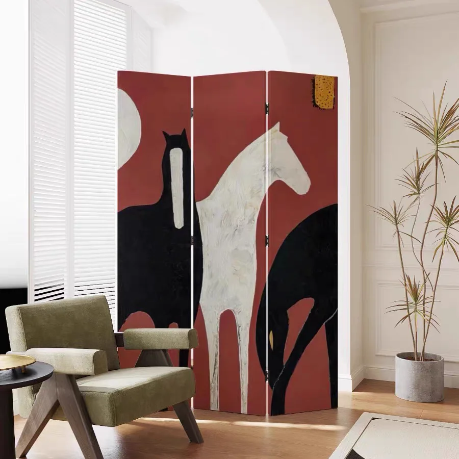 screen partition living room partition wall office entryway bedroom foldable mobile beauty salon decoration