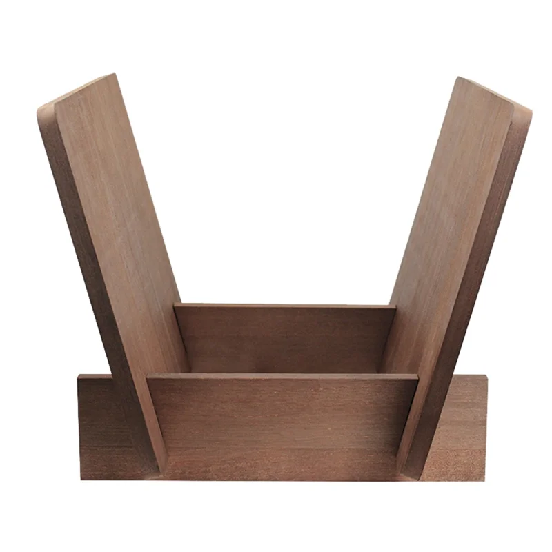 HFES Soporte de almacenamiento de discos de vinilo Soporte de madera maciza Pantalla de escritorio Colección de registros de música Durable