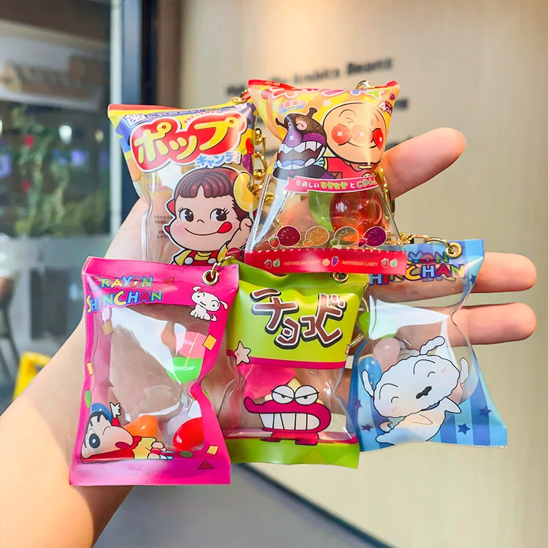 

Crayon Shin Chan Snack Bag Pendant Kawaii Cartoon 2024 New Inflatable Candy Pendant Backpack Decoration Birthday Gift for Girls