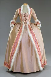 French Rococo Marie Antoinette Baroque Ball Gown Medieval Court Noble Princess Renaissance Robe Costume Dress Rococo Ball Gown