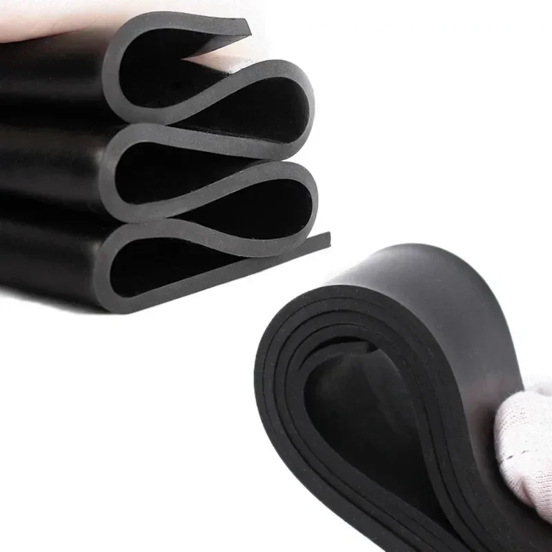 Thick 10/20/30mm Solid Rubber Seal Strip Damper Black Pads Marine Sealing Gaskets Doors Window Width 1/2/3/5/10mm
