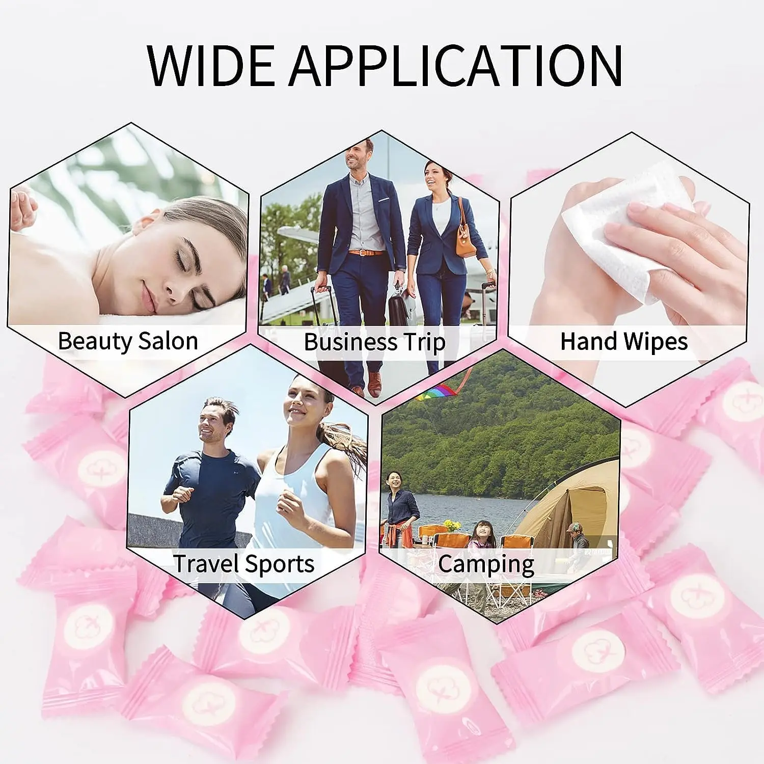 Compressed Towel 100 PCS Mini Tablets Disposable Portable Face Towel Cotton Coin Tissue for Travel and home,Pink
