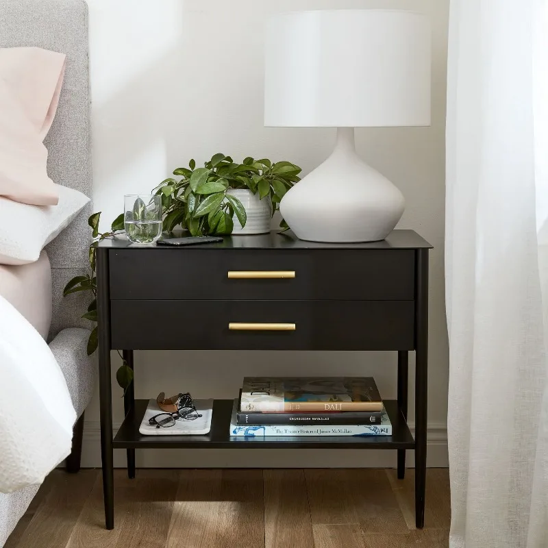 Japanese-style simple desk lamp bedroom American Chinese retro light luxury living room side cabinet decorative bedside lamp
