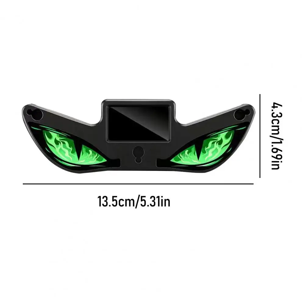 Solar Devil Eyes Light for Windshield, Magnetic Installation Window Warning Sign with Three Smart Modes, LED Digital Panel, Car view 6