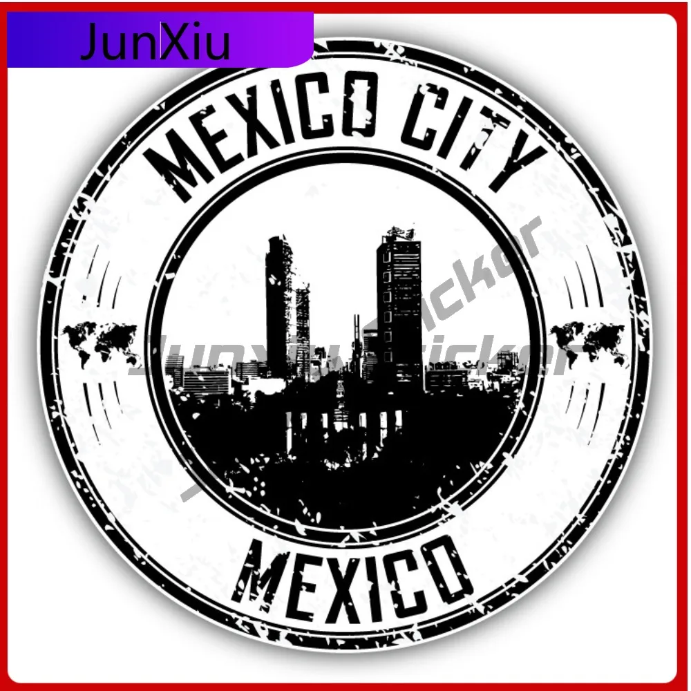 

Mexico City Mexico Creative Sticker Stamp Travel Car Decal Bumper Stickers For Mobile Phones Anime Style Motorcycle Use Water