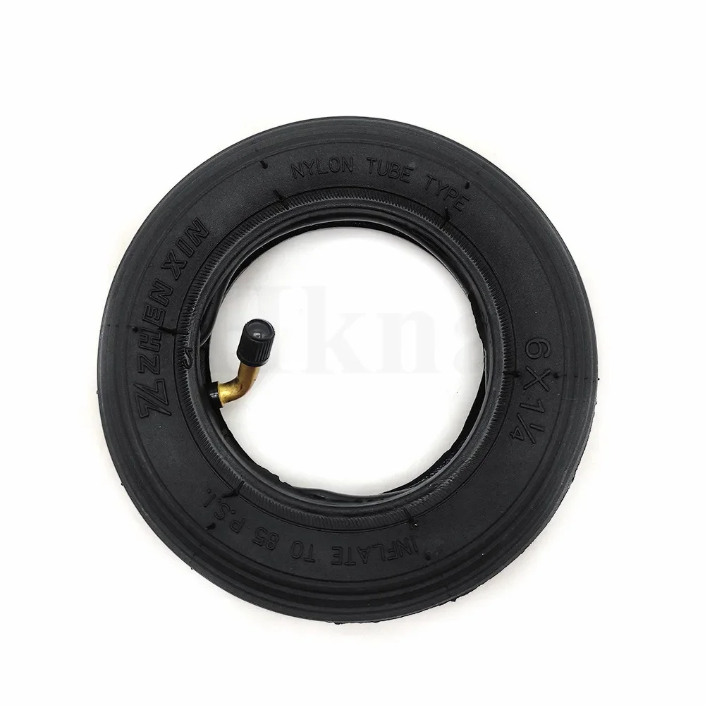 6X1 1/4 Tire 6 Inch Inner Tube Outer Tyre for Inflation Wheel Wheelchair Pneumatic Gas Mini Electric Scooter 6*1.25