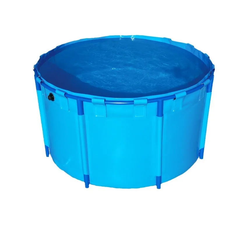 

Round stand, canvas fish pond, aquaculture pond, outdoor, thickened folding