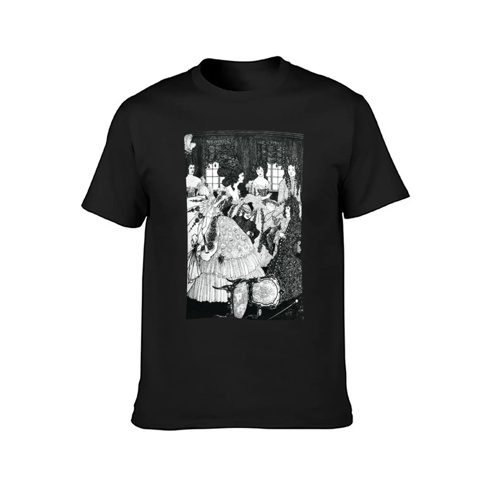 The Battle of the Beautiful - Aubrey Beardsley T-Shirt vintage sublime anime t shirts Short sleeve tee slim fit t shirts for men