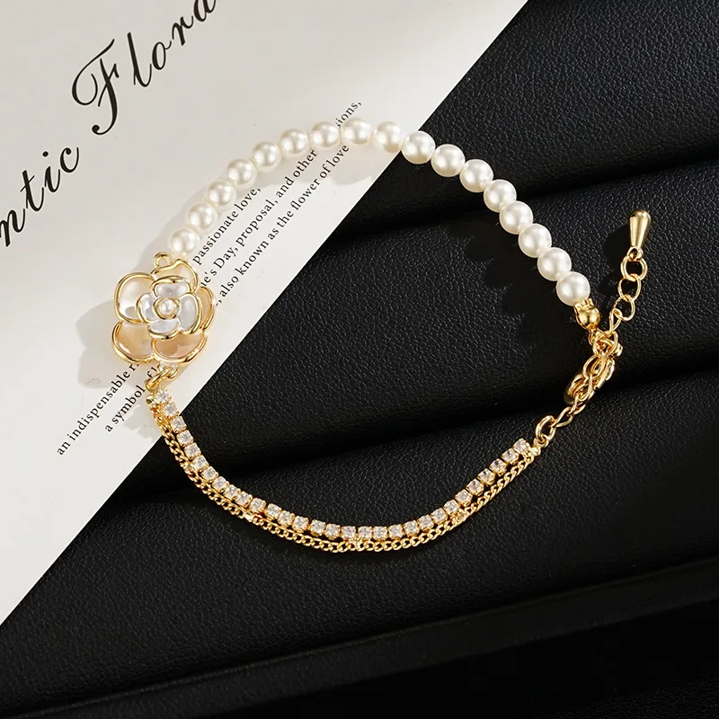 Camellia Bracelet Women's Light Luxury High-end Niche Exquisite Fragrance Versatile Accessories Wholesale