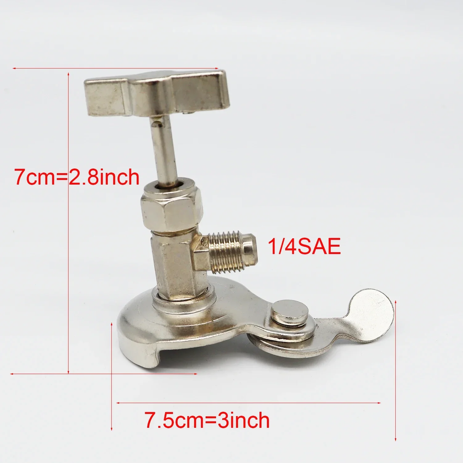 Universal Can Tap Dispenser Valve For R12 R134a R22 R410 Refrigerant Charge Hose Car Refrigerant Dispensing Valve Bottle Opener