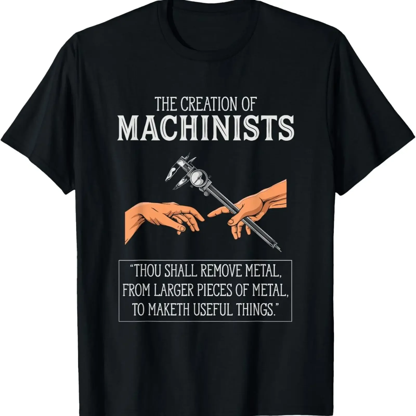 Creation Of Machinists Funny CNC Machinist T Shirt  vintage Washed graphic Versatile Unisex designer clothes Slightly Stretched