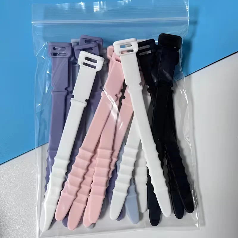 5 Pieces of Silicone Cable Ties: Keep the Cable Well-Organized and Free from Tangling!