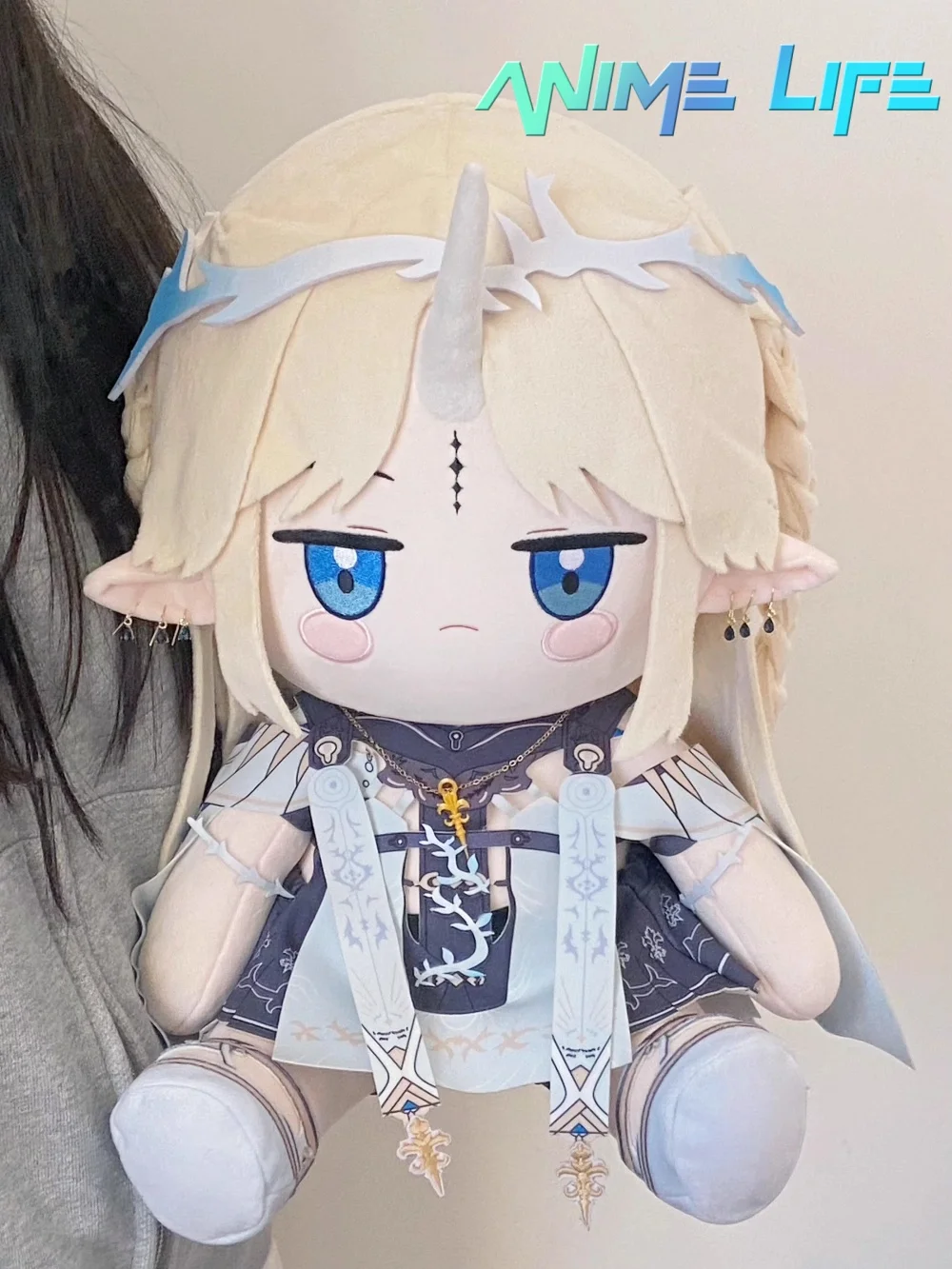 

Cartethyia 40cm Doll Plushie Game Wuthering Waves Toy Sitting Body Clothes Costume Dress Up Cosplay