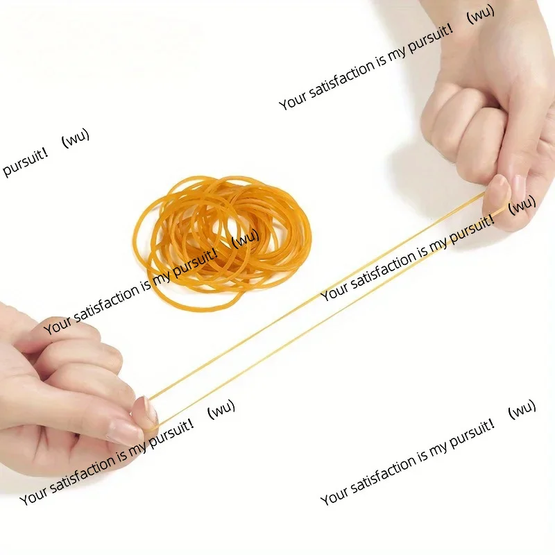 High elastic yellow rubber band - set of 100/300/666 pieces, with a diameter of 38 millimeters, durable natural rubber, suitable