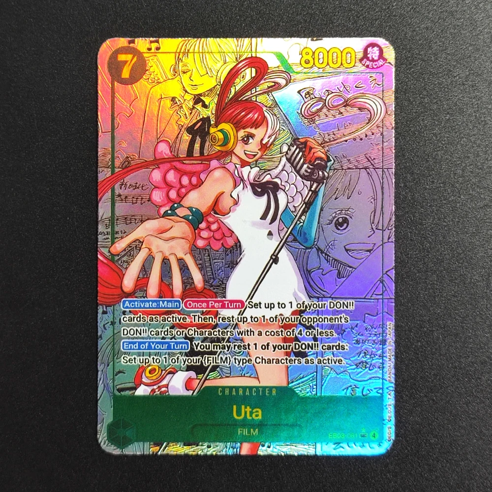 مجموعة خاصة من Proxy ONE PIECE Heroines EB-03 بطاقة دون مانغا Uta EB03-061 مجموعة هانكوك روبن نامي بطاقات أنيمي TCG الإنجليزية