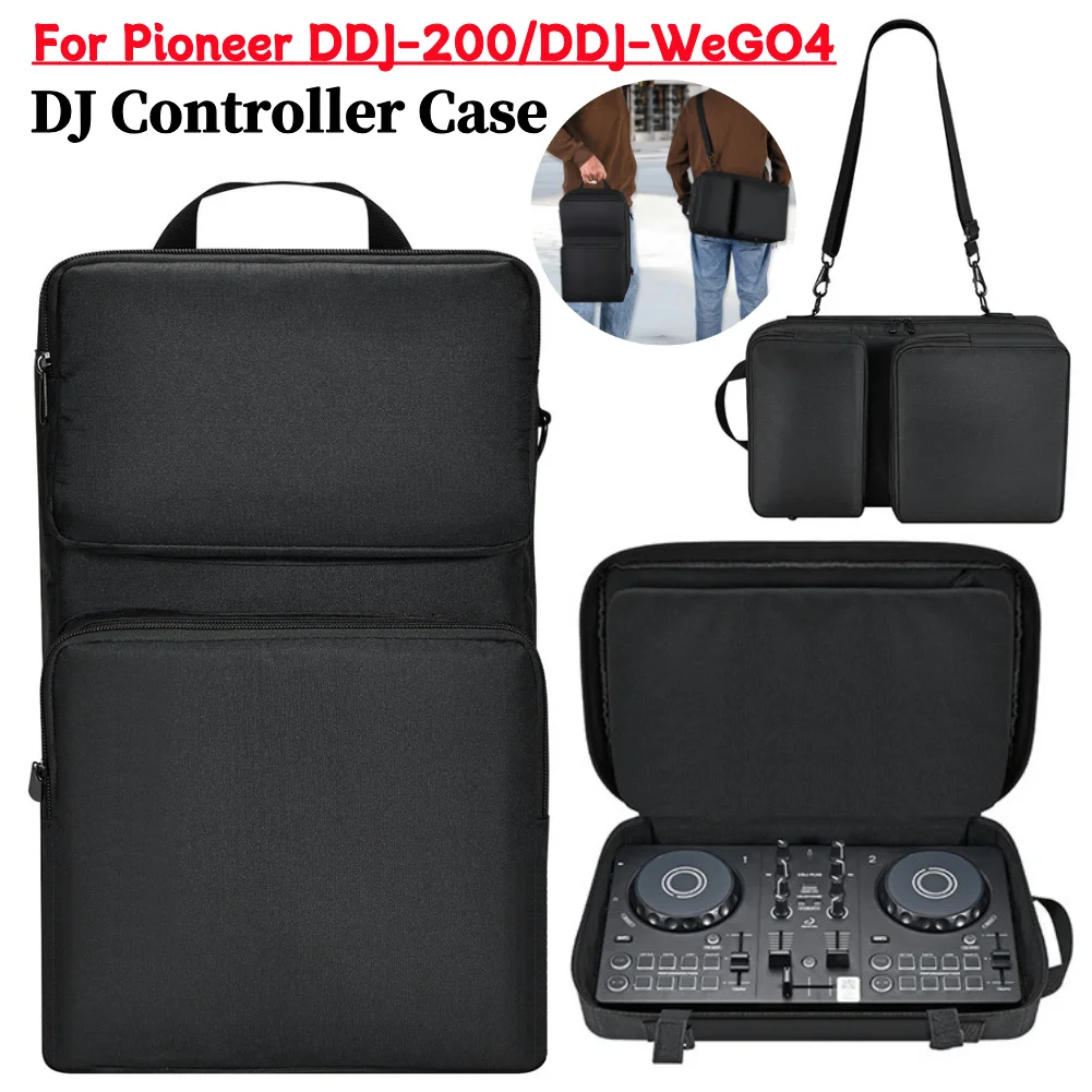 Carry Case with Adjustable Shoulder Strap DJ Travel Carrying Bag for Pioneer DDJ-200/DDJ-WeGO4 for Hercules Inpulse 200/200 MK2