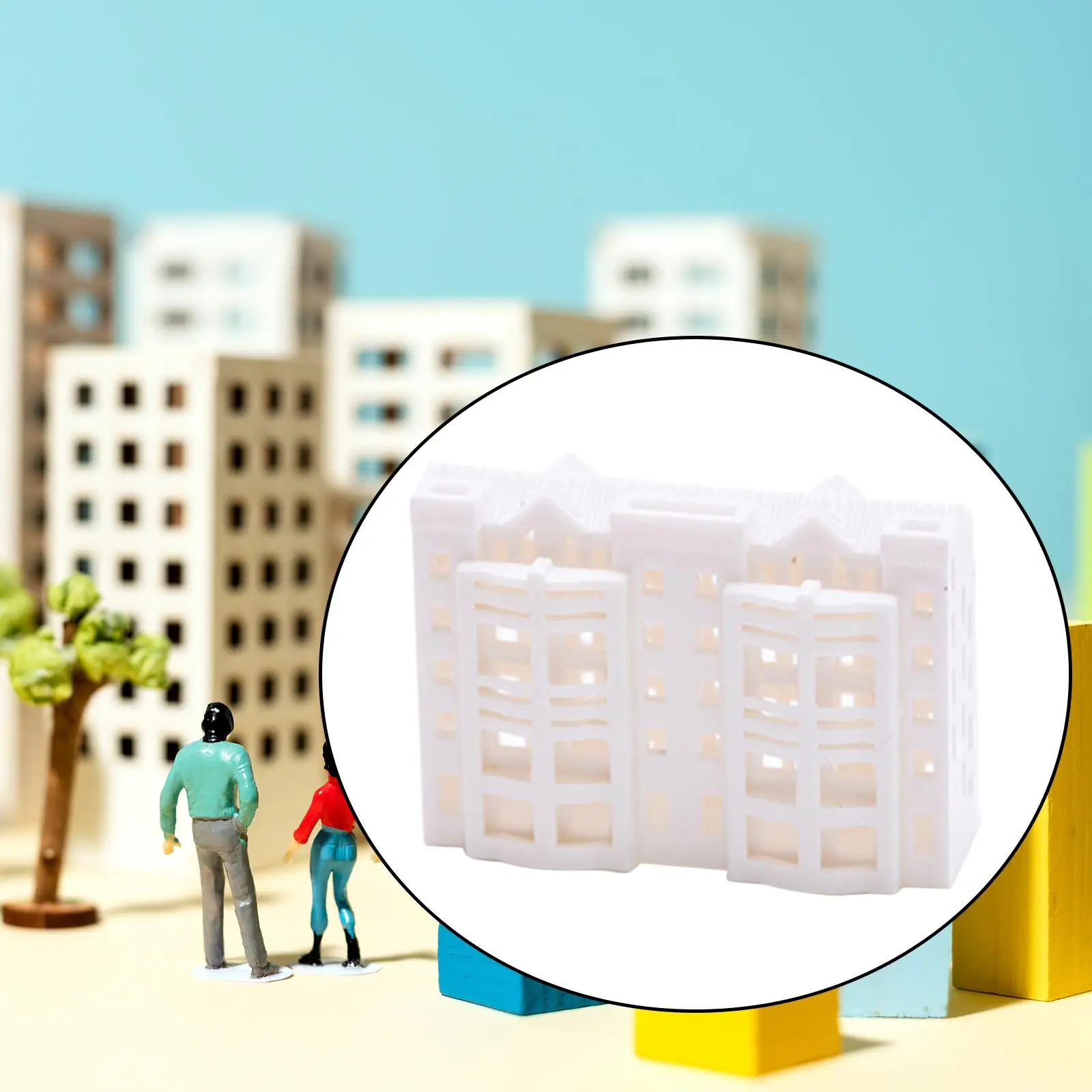 2 × نموذج بناء شقة مصغر، نموذج بناء سكني يمكنك صنعه بنفسك، تخطيط معماري للسكك الحديدية، مواد المناظر الطبيعية للشقة