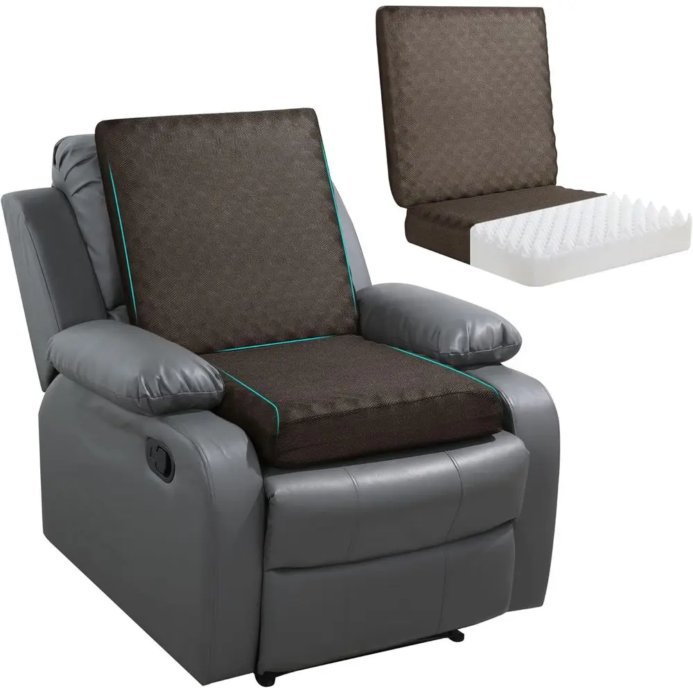 

Recliner Cushions or Long Sitting, Egg Crate oam Recliner Cushion or Elderly Reduuscle atigue and Provides Air low, Extra Large