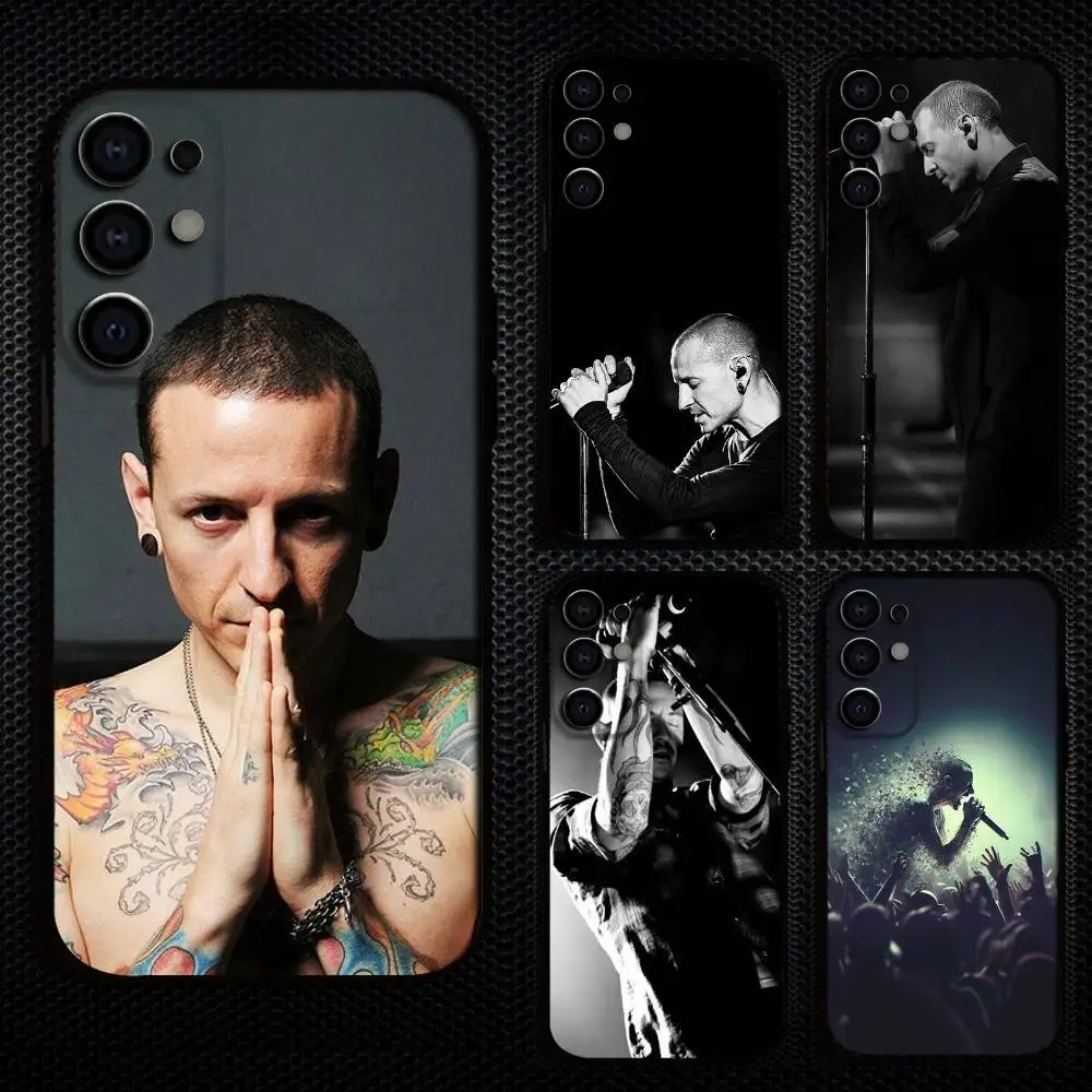 

C-Chester B-Bennington Singer Phone Case For Samsung S25,S24,S21,S22,S23,S30,Ultra,S20,Plus,Fe,Lite,Note,10,9,5G Black Cover
