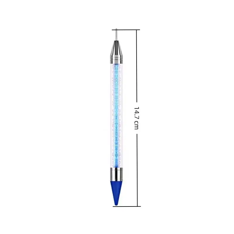 Hoyytu Reusable Dual Head Rhinestone Picker Wax Pen Nail Dotting Tool for DIY Manicure Nail Art Craft Home Salon Use