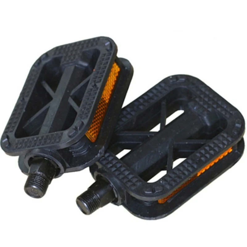 Breite Mountainbike-Fußpedale mit rutschfester Oberfläche, aus Nylonfaser, mit Reflektoren für nächtliches Fahren. – Detail 4