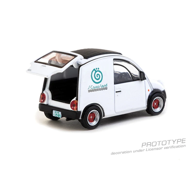 TW متوفر 1:64 Nissan S Cargo White مجموعة الباب الخلفي القابل للفتح ألعاب Diecast نموذج سيارة Tarmac Works