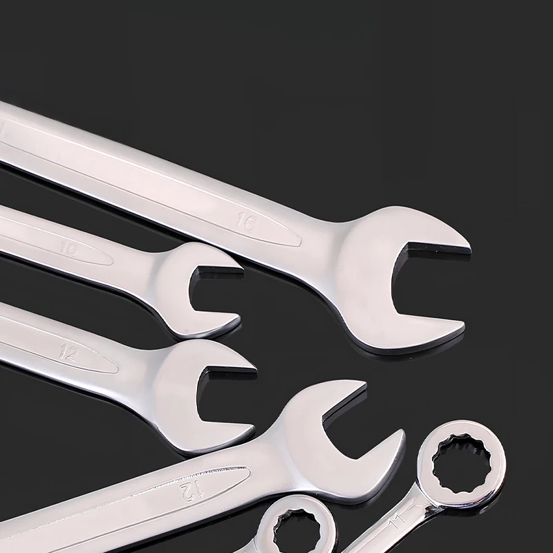 Metric Imperial Double Open End Spanner Kit, 10Pcs Dual Head Open Wrenches Auto Motorcycle Mechanical Repair Hand Tools