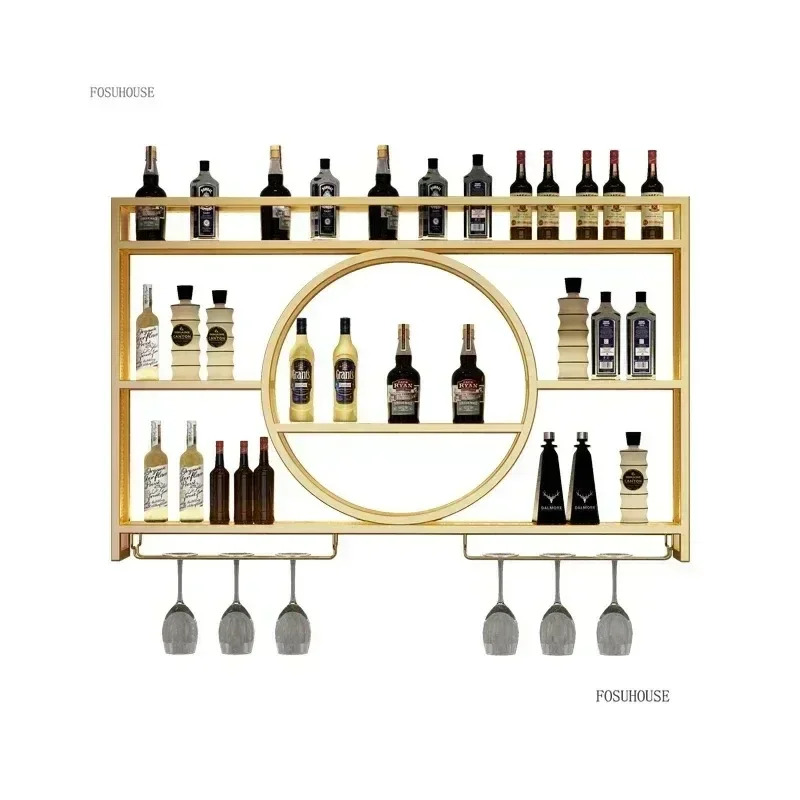 

Plane Display Wine Rack Free Standing Luxury Wall Liquor Store Wine Rack Display Large Home Decoration Bar Furniture c