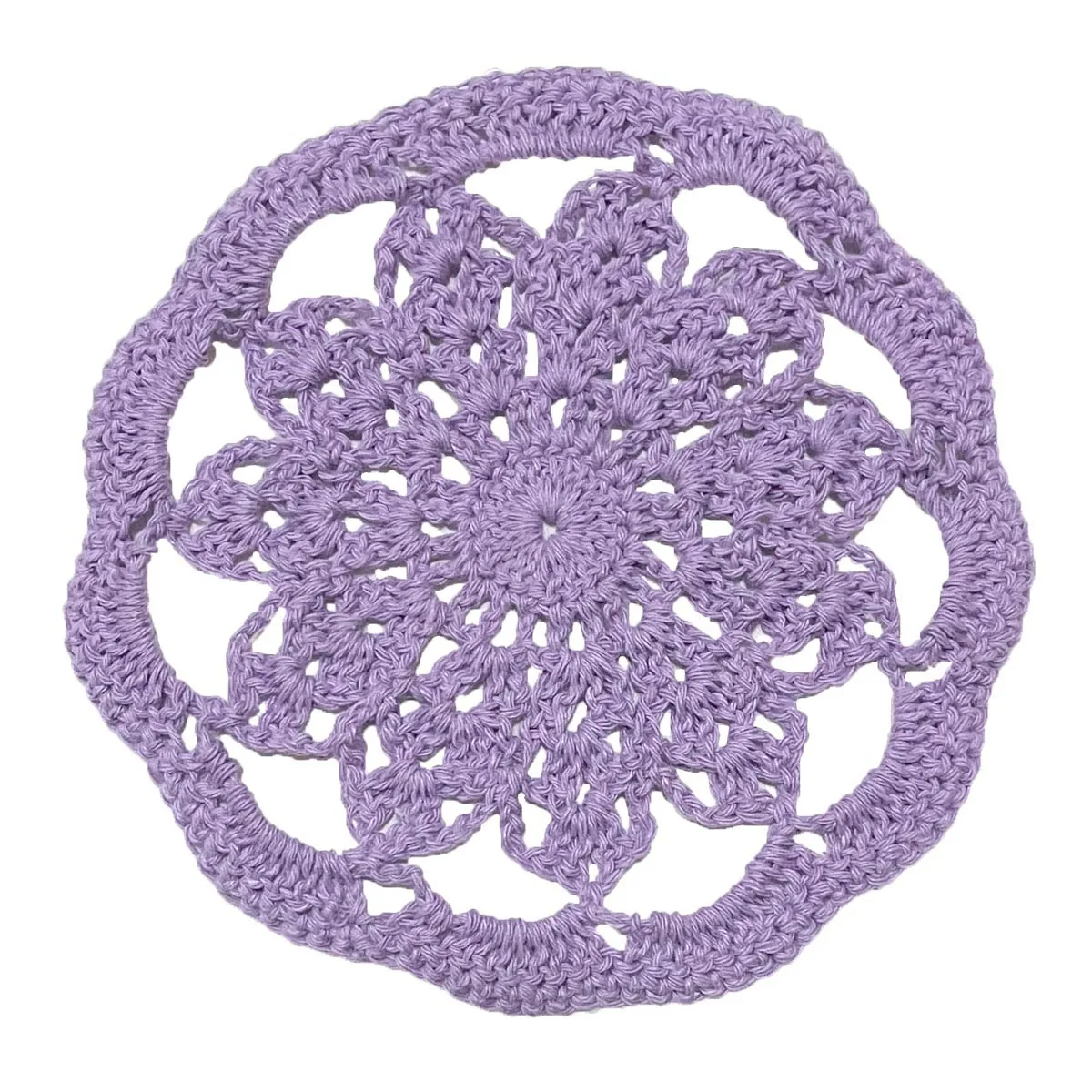 Bomhcs Gehaakte Placemats Koffiemok Beker Mini Potplanten Matten Keukentafel Doilies Set Handgemaakte Mat ,6 Inch, Pak Van 6 St