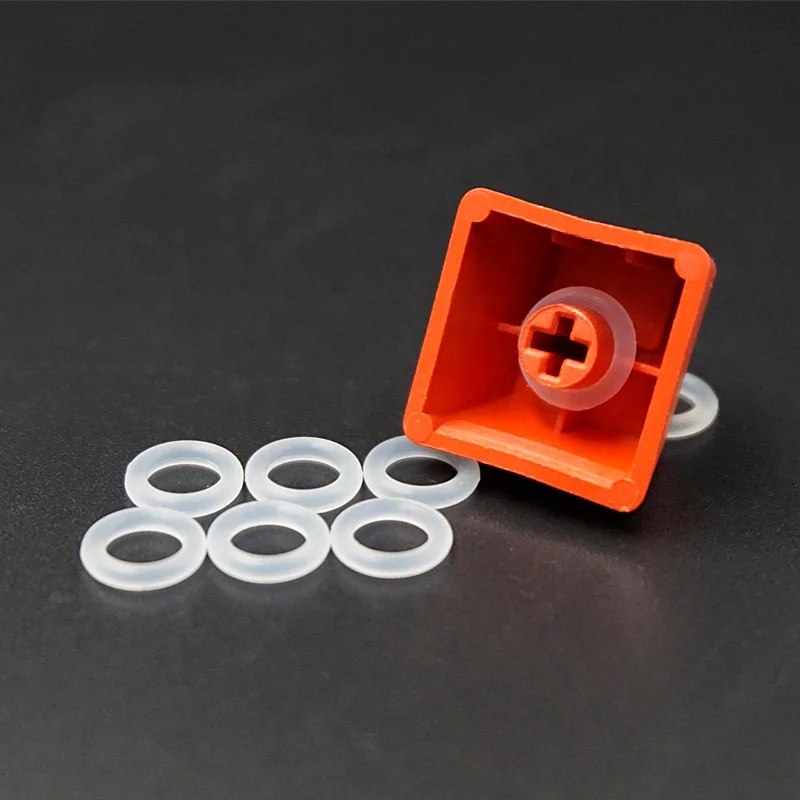 130PCS Clear Rubber O Ring Sealing gasket Switch Dampeners - Perfect for Mechanical Keyboards & Cherry MX Switches!