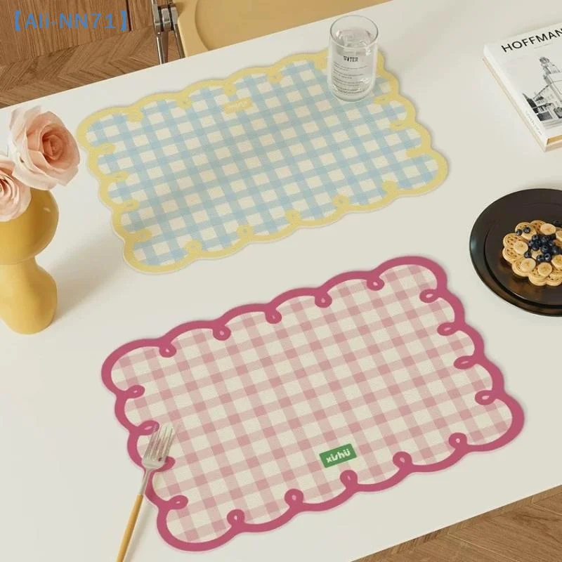 

【NN71】Rectangular Diatom Mud Placemat Heat Insulation Anti Skidding Dish Mat Pad Absorbent Pads Table Decoration Accessories Mat