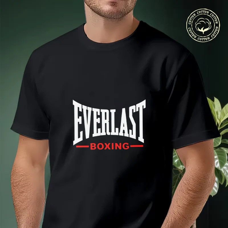 

Everlast Print Motorcycle T Shirt Cotton Fashion Men And Women Aesthetic High Quality Unisex Top Tees