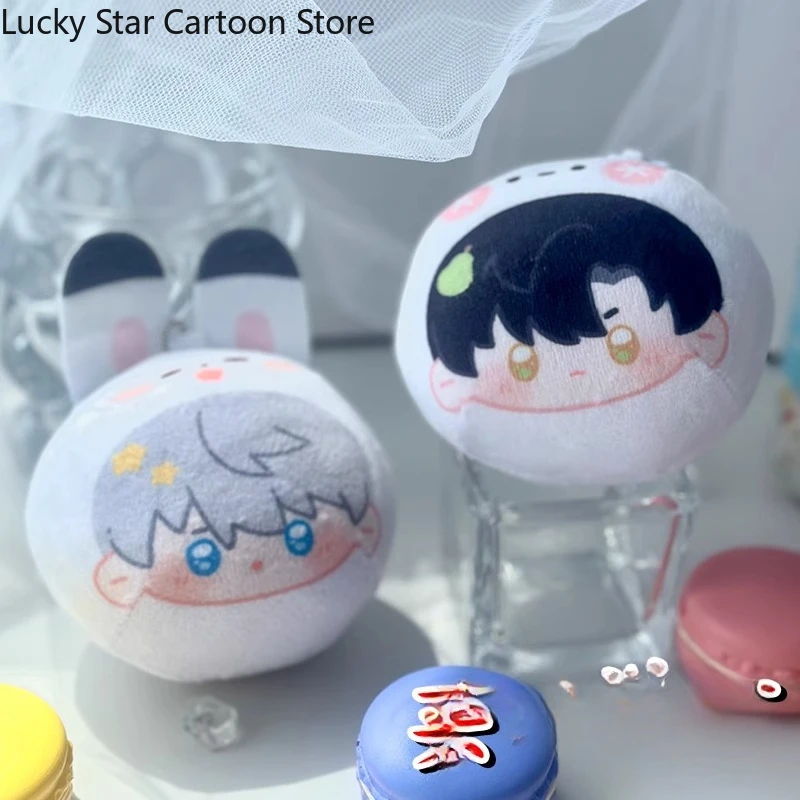 الحب والفضاء العميق سيلوس زين رافاييل كاليب كزيفير كوسبلاي زلابية منفوشة موميت قلادة عروسة كرتونية سلسلة مفاتيح للهالوين