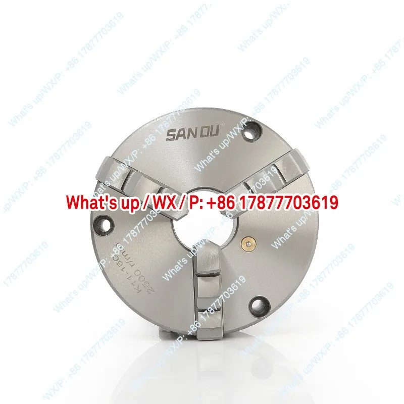 Three-jaw self-centering chuck front perforated K111-80 100 125 160 200 250F quad axle