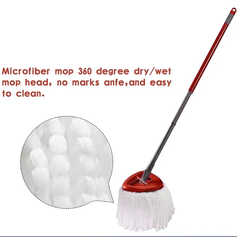 Für O-Zeder und Vileda Easywring 1 Tanks ystem wasch bar Mop Pad Dreieck rotierender Mop Kopf Basis Peeling Mop Bürsten kopf Zubehör – Detail 11