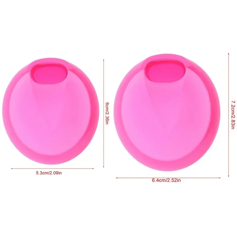 1pc Reusable Menstrual Disc For Women Feminine Lady Menstrual Disc With Tail Flat-fit Design Extra-Thin Sterilizing Silicone Cup