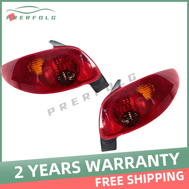 Rear Bumper Tail Light For Peugeot 206 2002 2003 2004 2005 2006 5 Door Hatchback Turn Lights Brake Lights Reverse Lights No Bulb