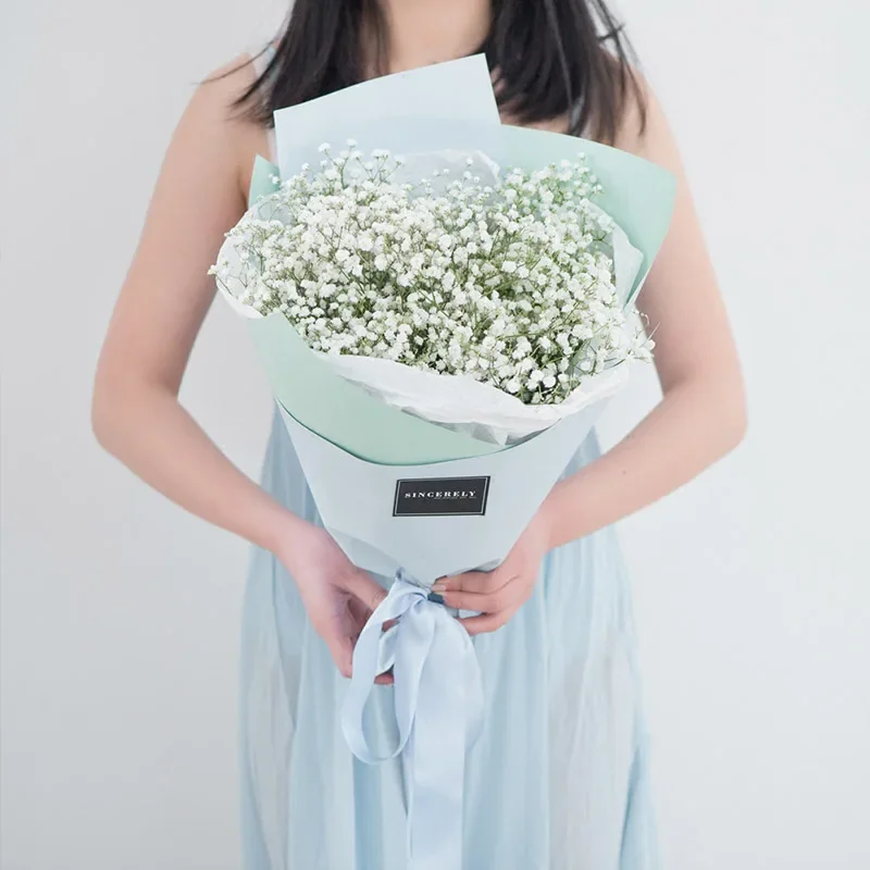 

Artificial Flowers Rustic Snow Flower Head Interspersion gypsophila Simulation Plastic Flower for Wedding Home Decoration A1850