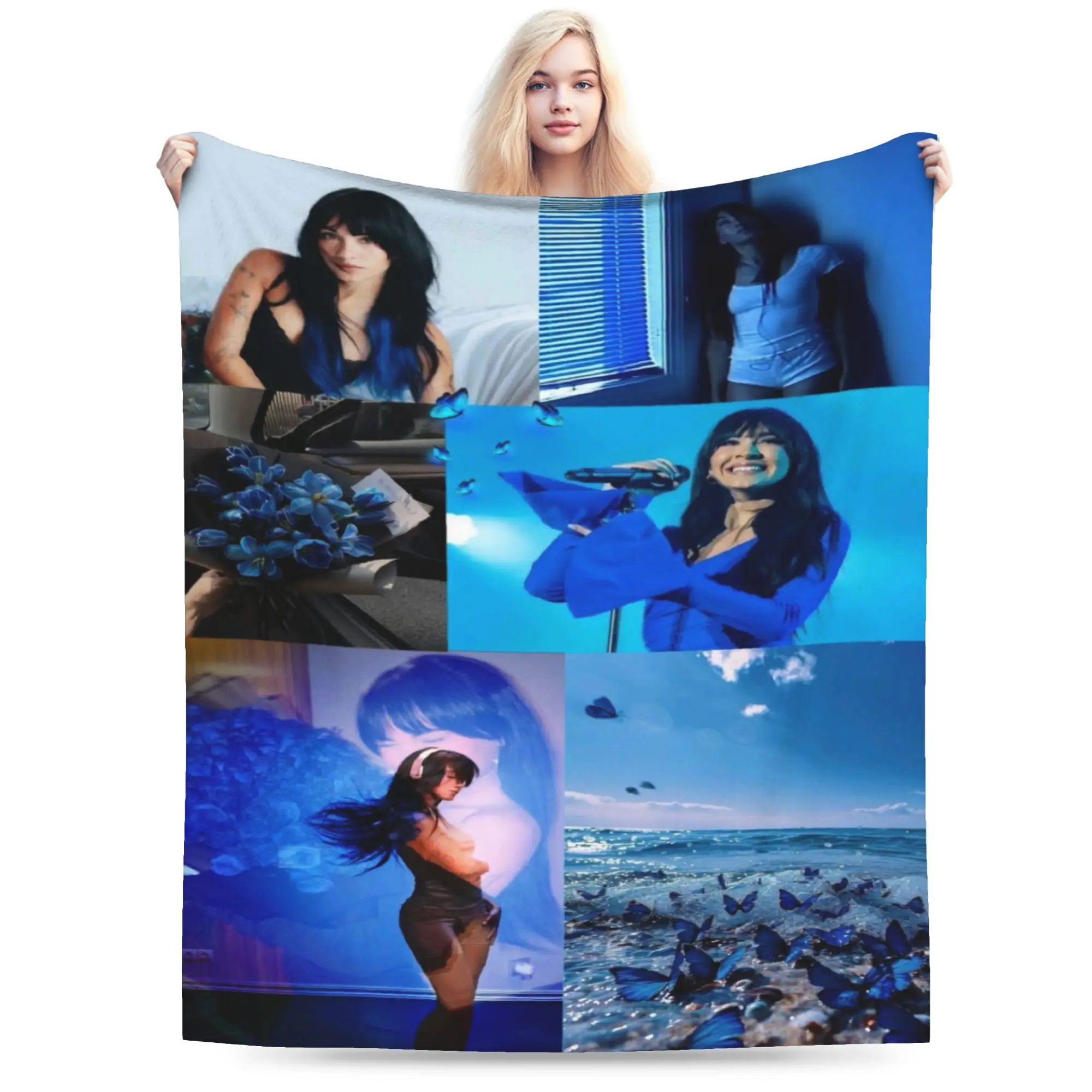 

Одеяла для певицы Y2K Aitanas Ocanas, легкие тонкие флисовые уютные одеяла, можно стирать в машине