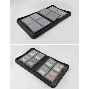 La carpeta Hot Tend Toploader posee 112 cargadores superiores de la carga lateral del álbum de cargador superior de bolsillo para tarjetas de intercambio en 3x4''topLoaders mtg/tcg 10 mejores carpetas de tarjetas de ventas 4 bolsillo - №10