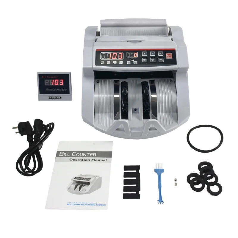 Cheap Cash Banknotes Money Counter For Paper & Polymer Currencies With UV/Mg/Ir Function Bill Counting Machine