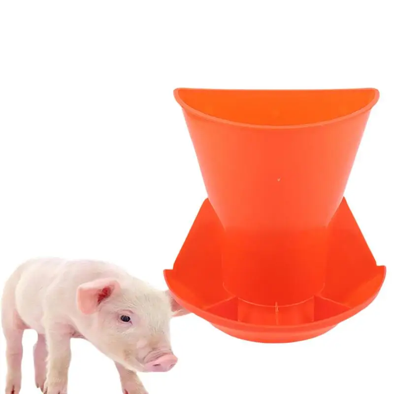 Cuenco de alimentación para lechones, comedero de plástico montado en la pared para granja de cerdos, alimentador duradero para cría y reproducción de lechones, 1 ud.