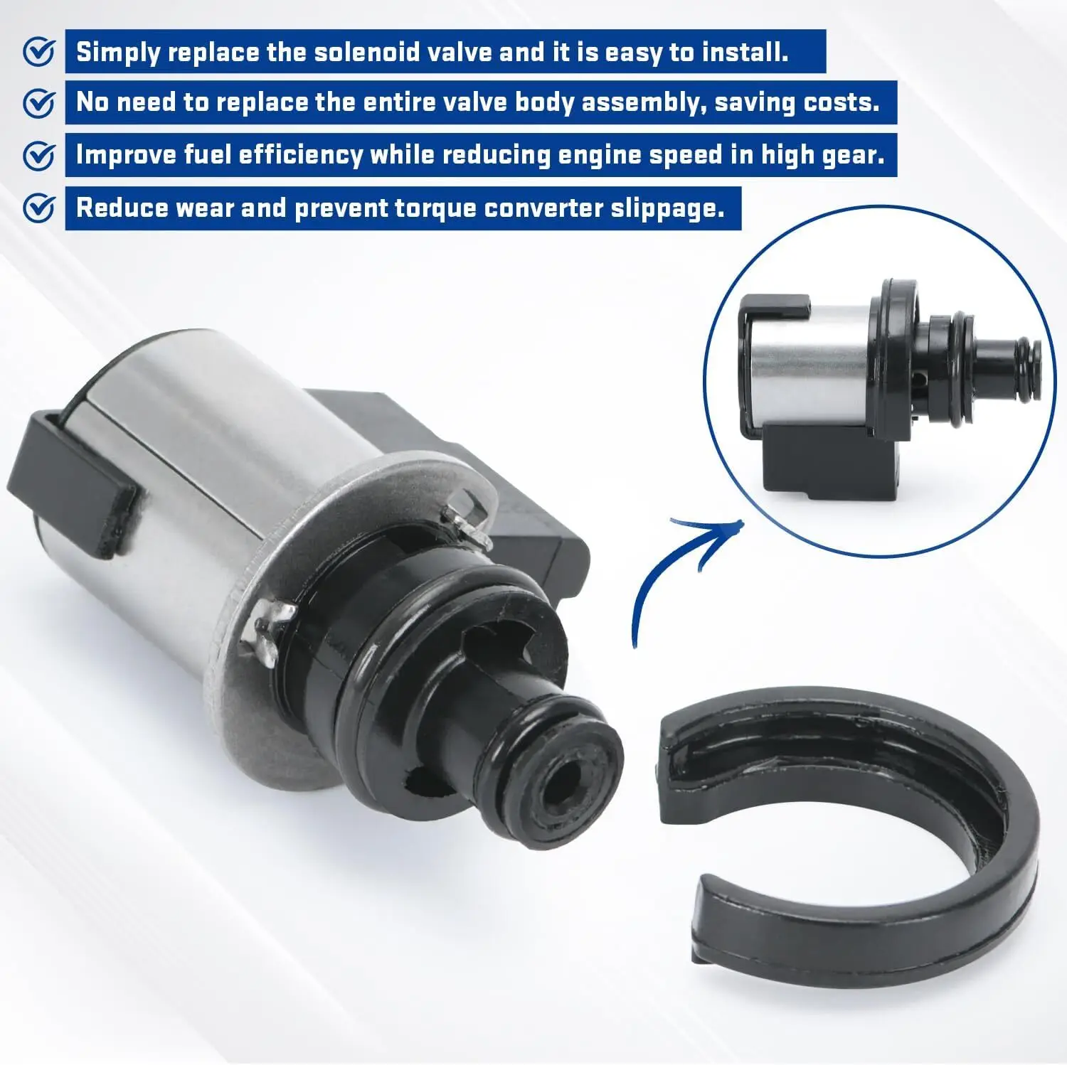 31706AA030 31825AA050 31825AA051 CVT محول عزم الدوران التحول AWD الملف اللولبي التحكم في الضغط ل 2016-2019 سوبارو Crosstrek الأسود #4