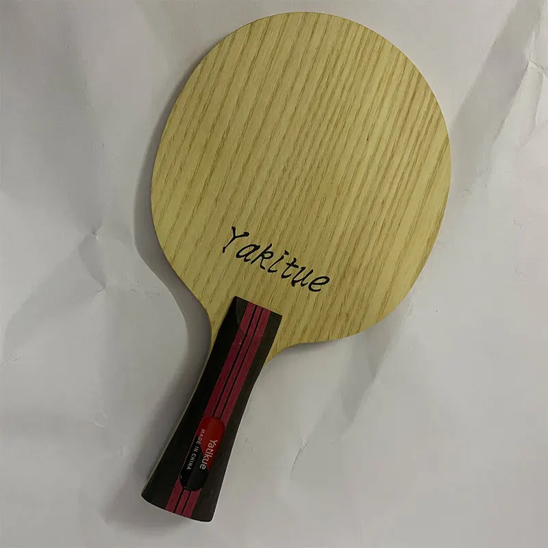 

Yatikue Good quality pure wood table tennis racket table tennis blade ping pong racket long handle