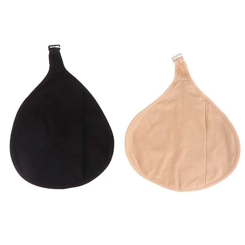 Women Silicone Breast Forms Protective Cover Cotton Protect Pocket For Mastectomy Prosthesis Artificial Triangle Fake Boobs