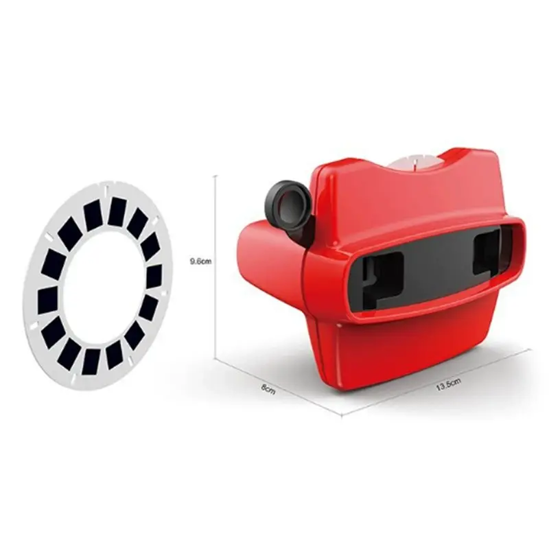 ALIM-светящаяся 3D образовательная машина для просмотра единорога, мини-театр, детский подарок, Viewmaster Viewer, большая игра