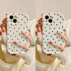 Love Heart Phone Case For Xiaomi Redmi Note 13 12 14 Pro Plus 5G 4G 11 10 9 12S 14C 13C 12C 10C 9C 9A A1 A2 A3 Wavy TPU Cover