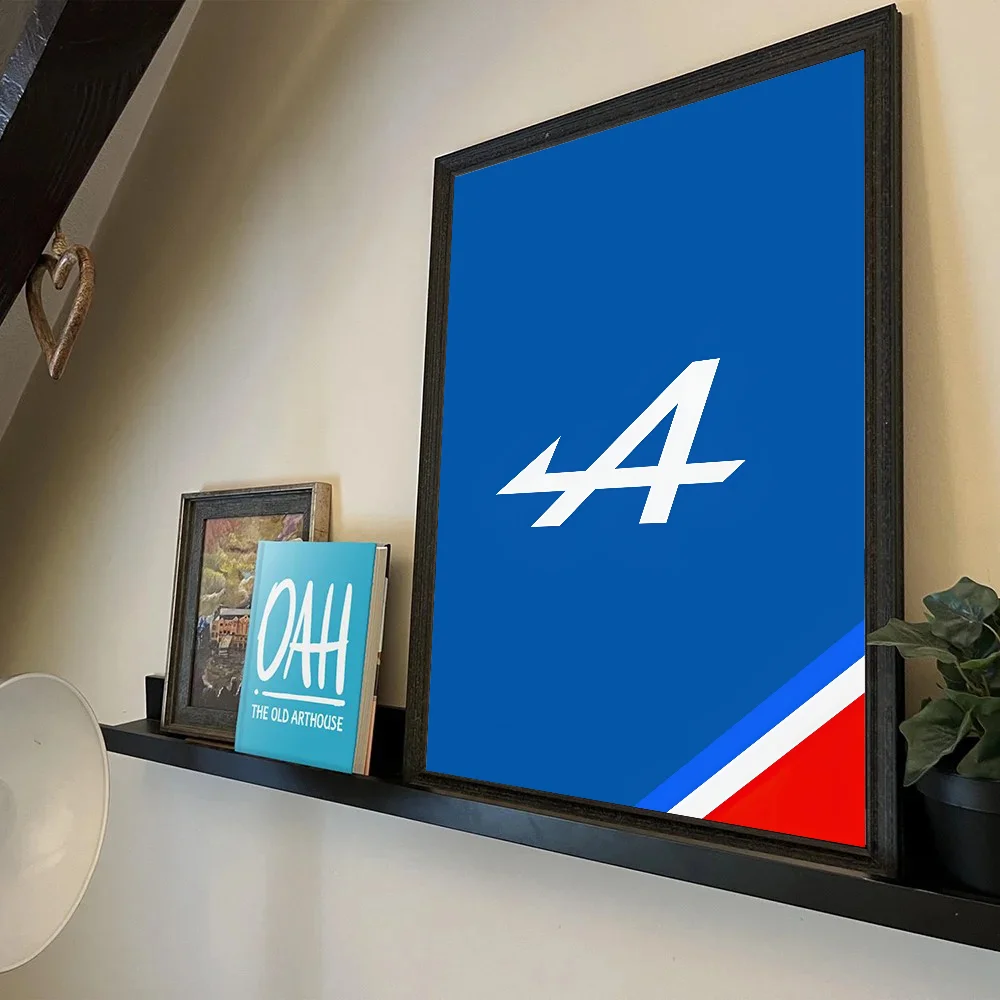 1 шт. постер с логотипом A-Al-pine, самоклеящаяся художественная водостойкая бумажная наклейка, кофейня, бар, декор стен комнаты